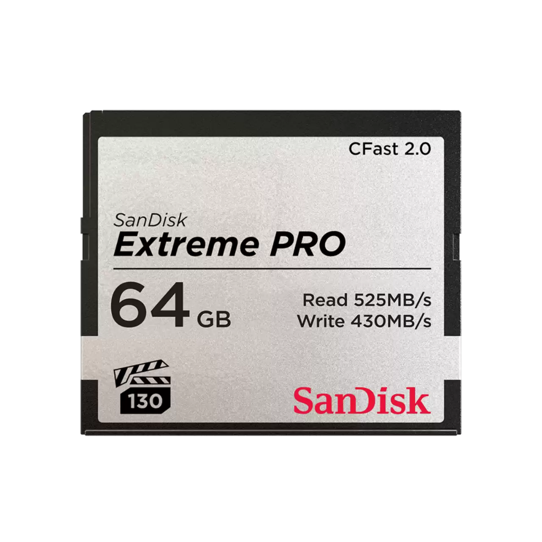 SanDisk Extreme PRO CFast 2.0 Memory Card - 64GB