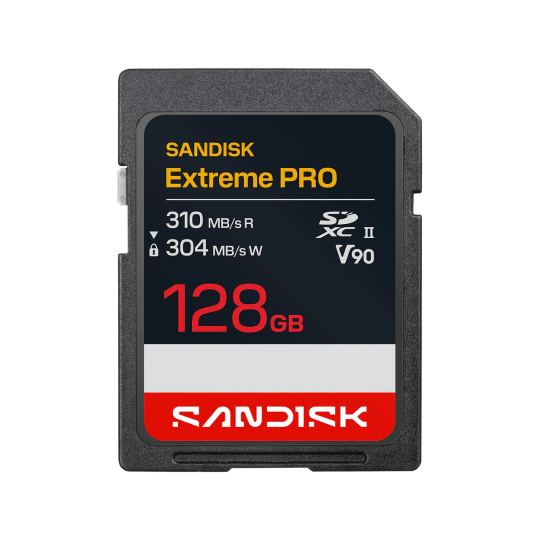 SANDISK Extreme PRO SD UHS-II V90 Card - 128GB