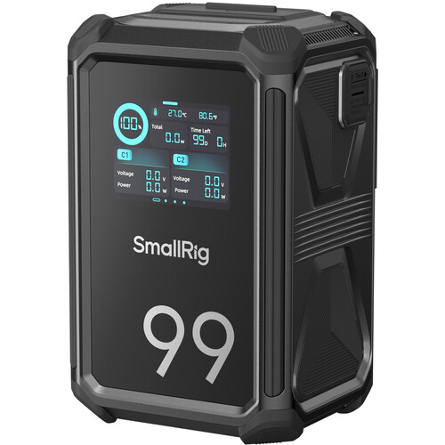 SmallRig x Renan Ozturk X99 99Wh V-Mount Battery – Dual D-Tap Outputs, 100W PD (2h Full), IP54 Rated