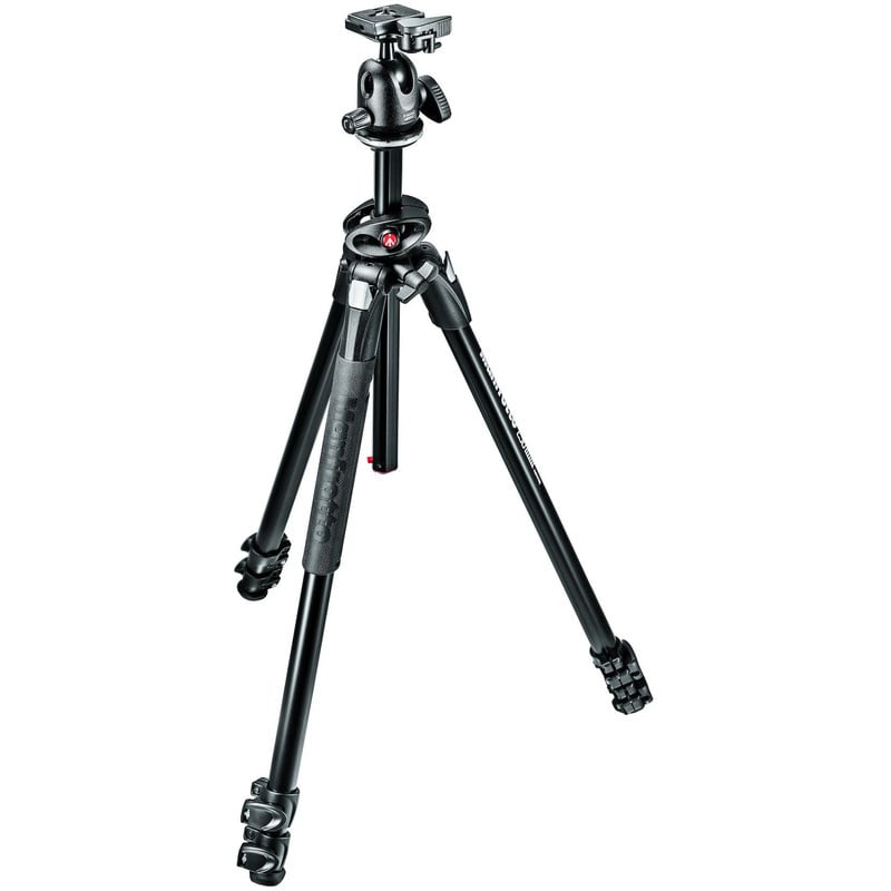 Manfrotto 290 Dual Aluminium 3-Section Tripod Kit with Ball Head (MK290DUA3-BH)