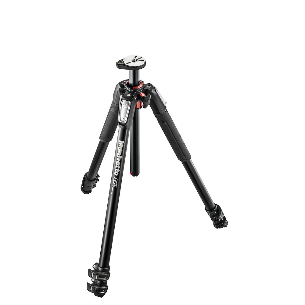 Manfrotto 055 Aluminum 3-Section Tripod with Horizontal Column (MT055XPRO3)