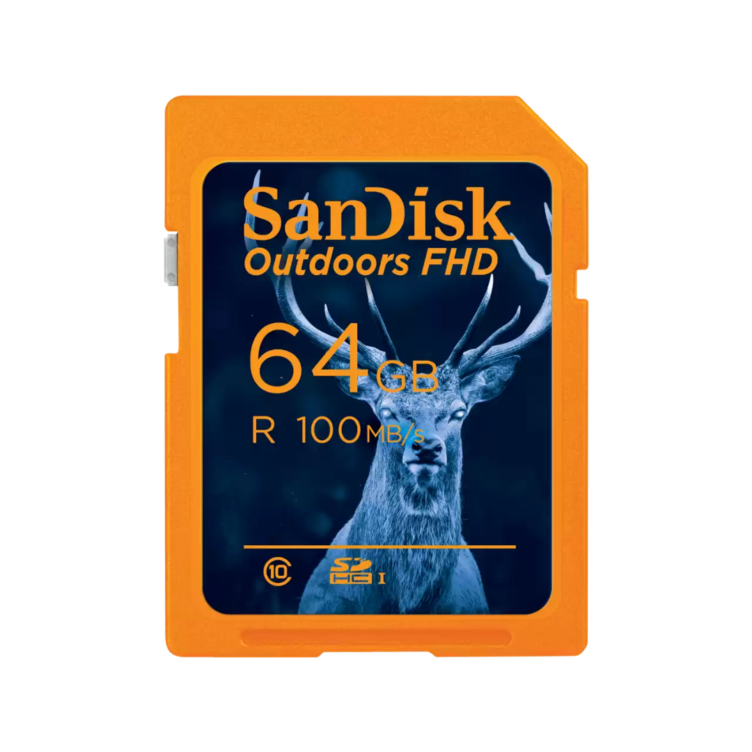 SanDisk Outdoors FHD UHS-I Card - 64GB (Orange)
