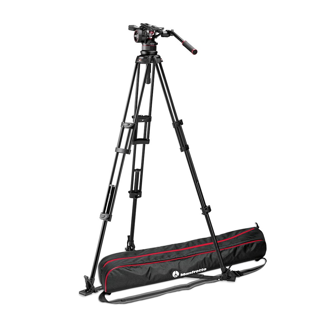 Manfrotto Nitrotech N12 video head w/ Twin leg tripod ground spreader (MVKN12TWING)