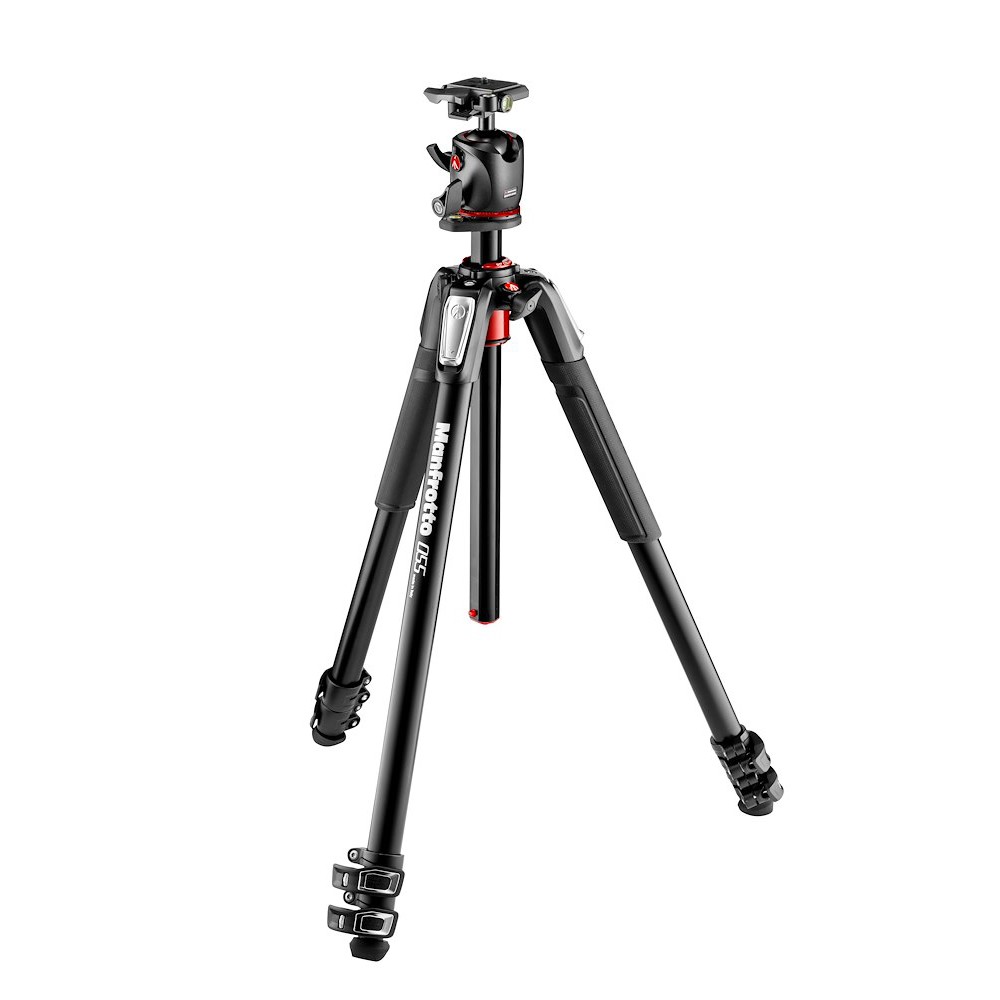 Manfrotto 055 Aluminium 3-Section Tripod Kit with Ball Head (MK055XPRO3-BHQ2)