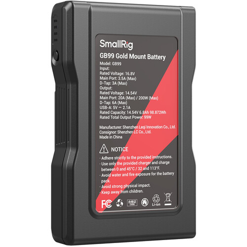 SmallRig GB99 Gold Mount Battery