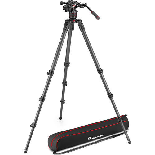 Manfrotto Nitrotech 608 video head, alu twin leg tripod gs (MVK608TWINGAUS)