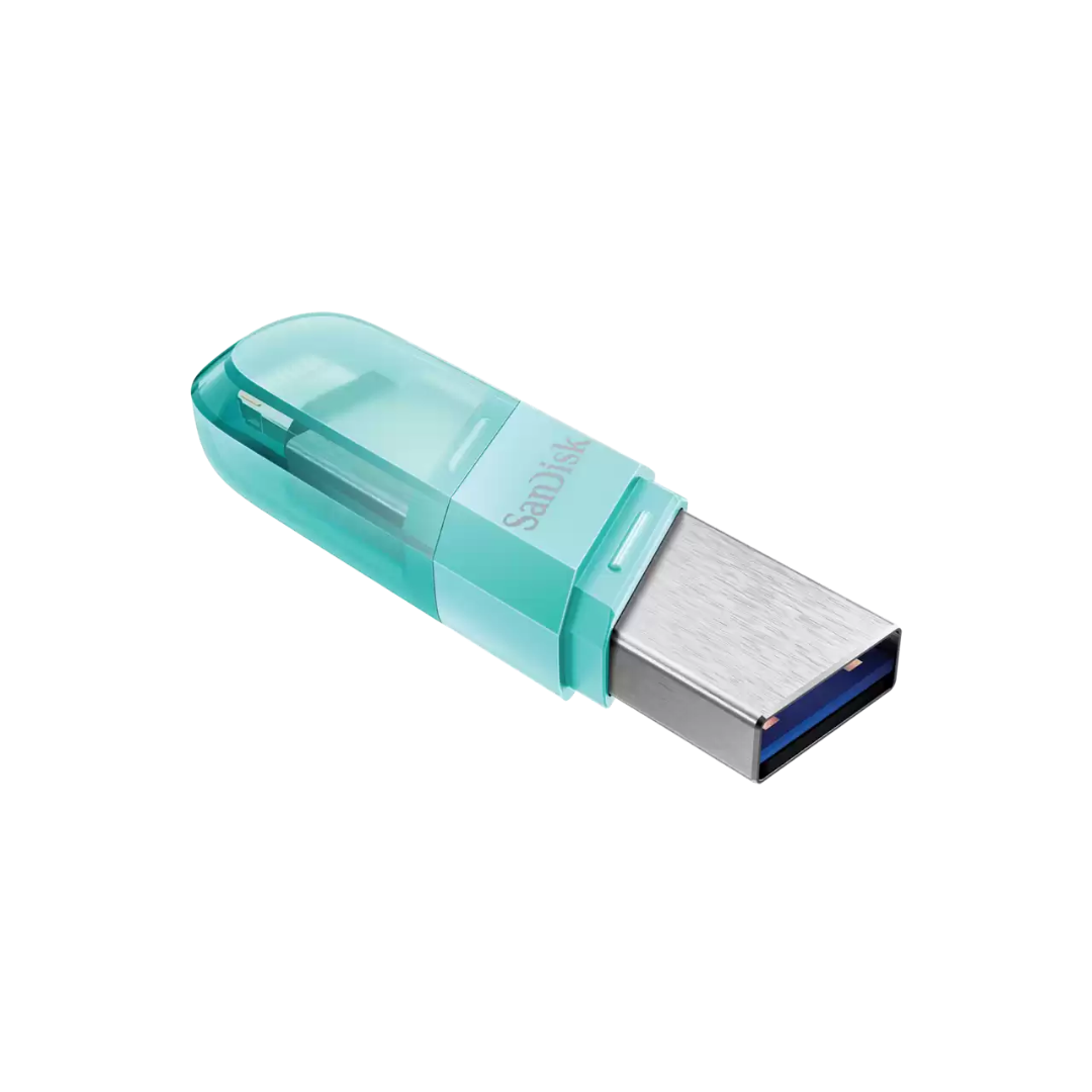 SanDisk iXpand Flash Drive Flip - 64GB (Ice Mint)