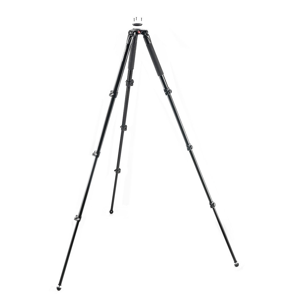 Manfrotto MPRO Aluminium Single Leg Video Tripod, 3 risers (MVT535AQ)