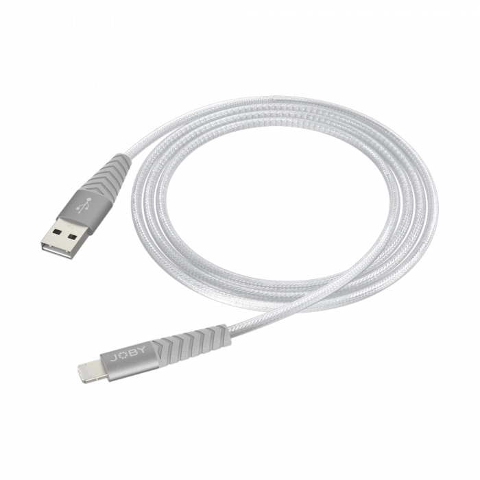 JOBY Charge and Sync Lightning Cable 1.2m Silver SKU JB01814-BWW