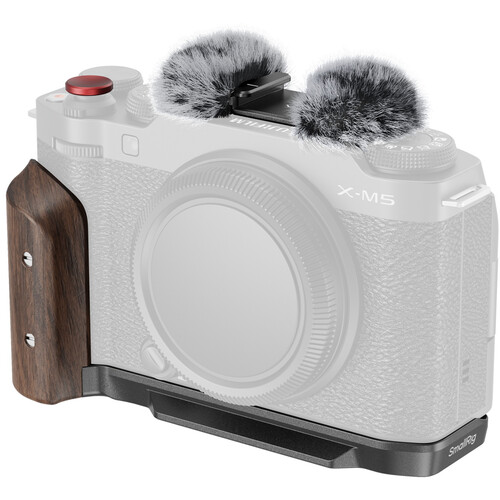SmallRig L-Shape Mount Plate with Wooden Handle for FUJIFILM X-M5
