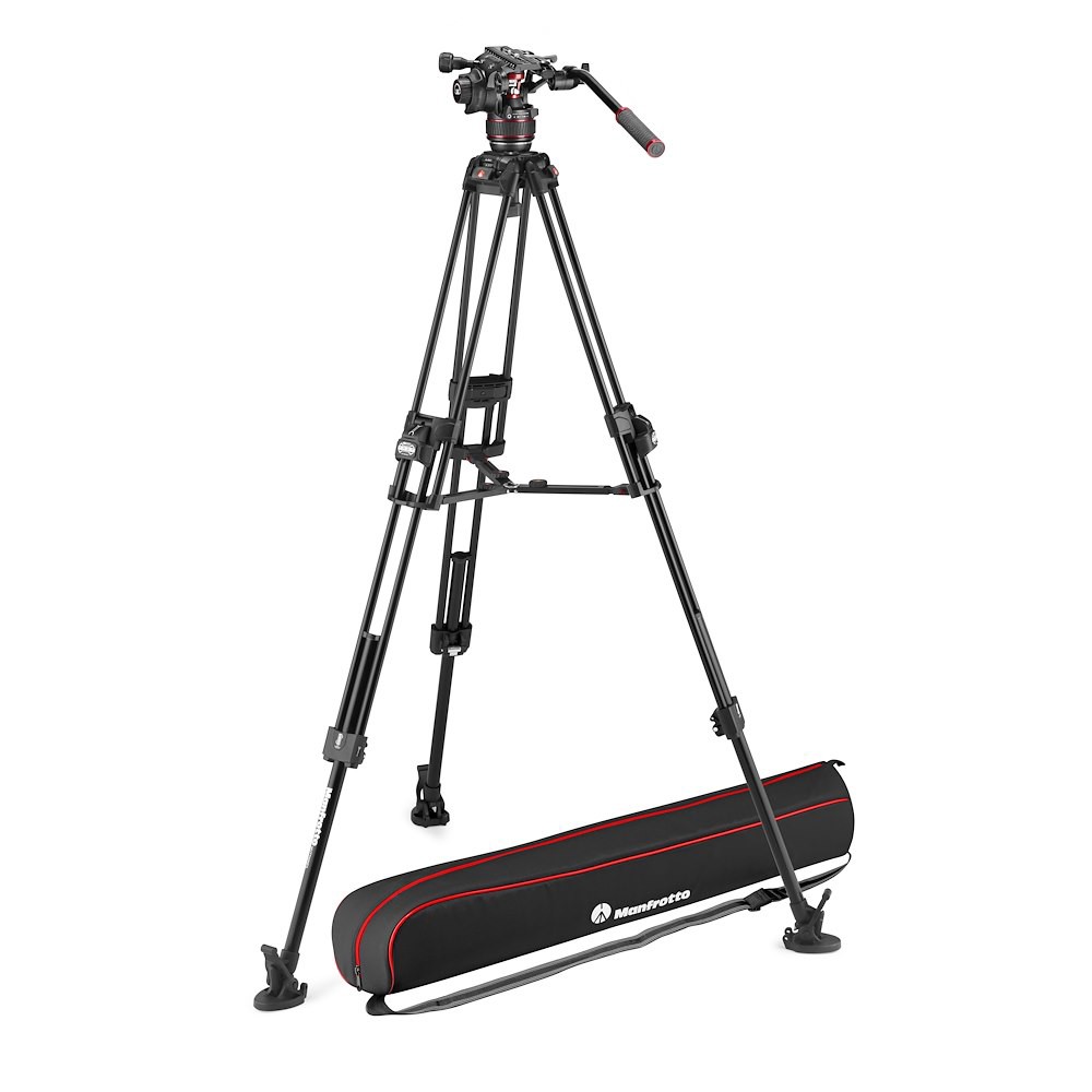 Manfrotto Nitrotech 608 series with 645 Fast Twin Alu Tripod (MVK608TWINFAUS)