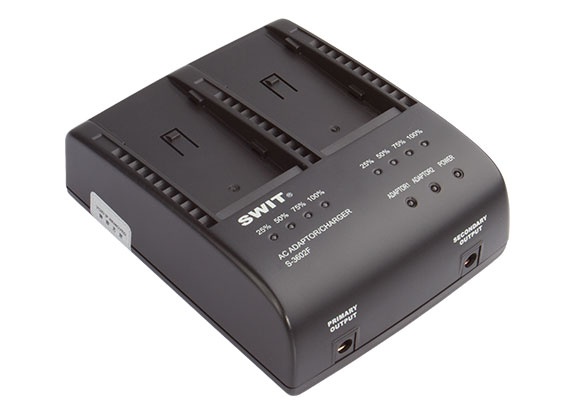 SWIT S-3602F 2-ch SONY NP-F Charger and Adaptor