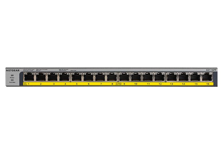 Netgear Gigabit Unmanaged Switch Series (GS116PP)