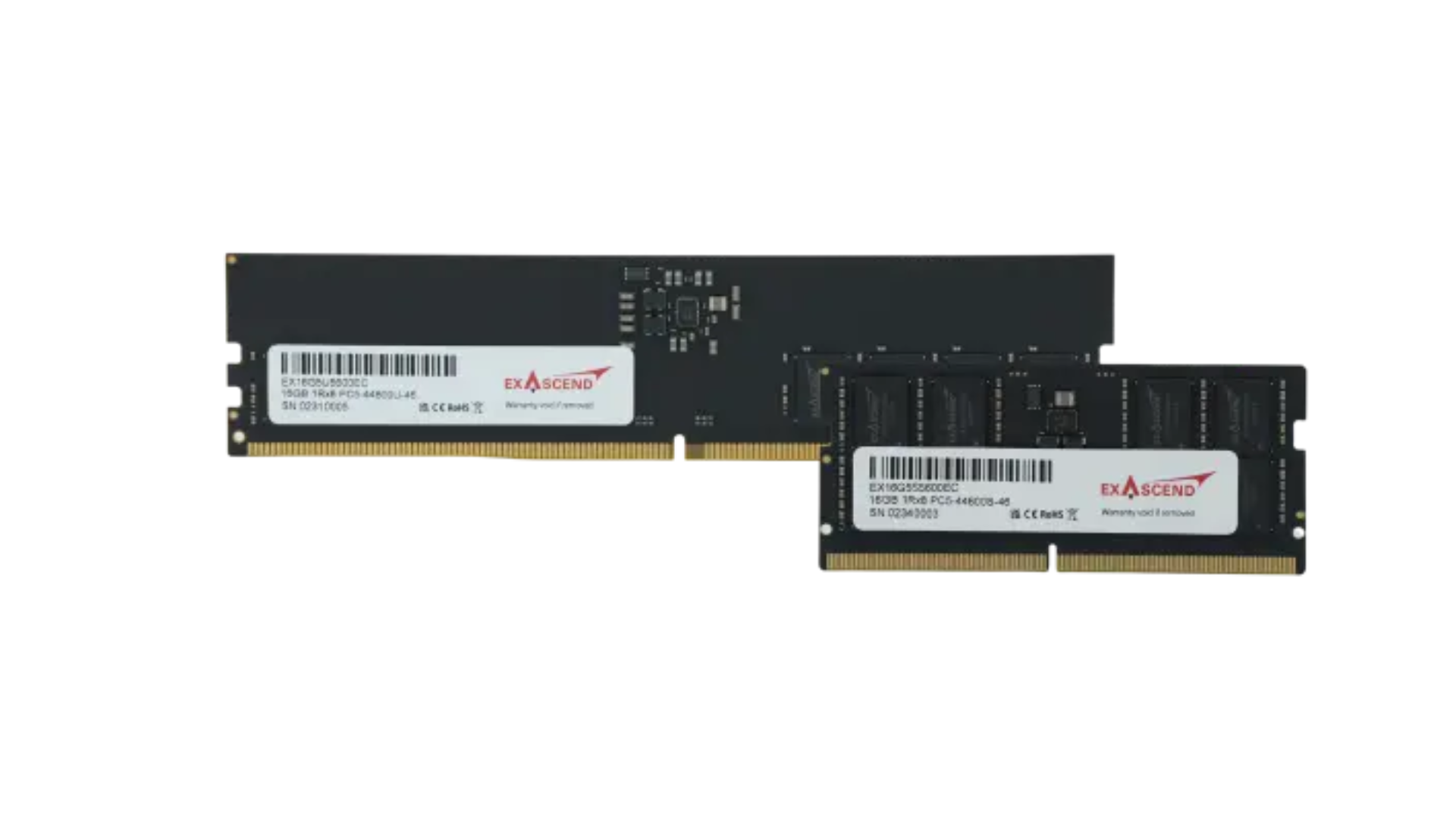Exascend DDR5 Unbuffered DIMM (U-DIMM | SO-DIMM)