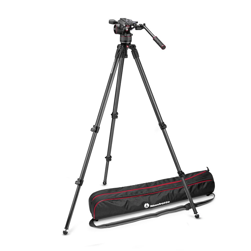 Manfrotto Nitrotech N8 video head w/ CF Single Legs Tripod (MVKN8C)
