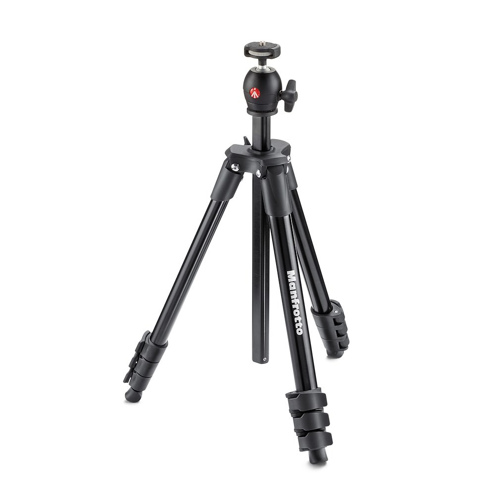Manfrotto Compact Light Aluminium Tripod with Ball Head (MKCOMPACTLT-BK)