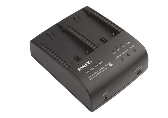 SWIT S-3602C 2-ch Canon BP Charger and Adaptor