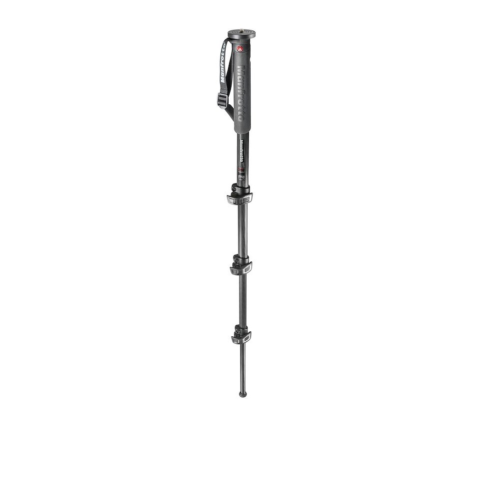 Manfrotto XPRO 4-Section Photo Monopod, Carbon Fibre with Quick Power MPMXPROC4