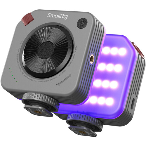 SmallRig P108 Mini RGB Video Light: 130Min Runtime, 2700K-6500K High CRI 95+, Ultra-Light 103g for Vlogging
