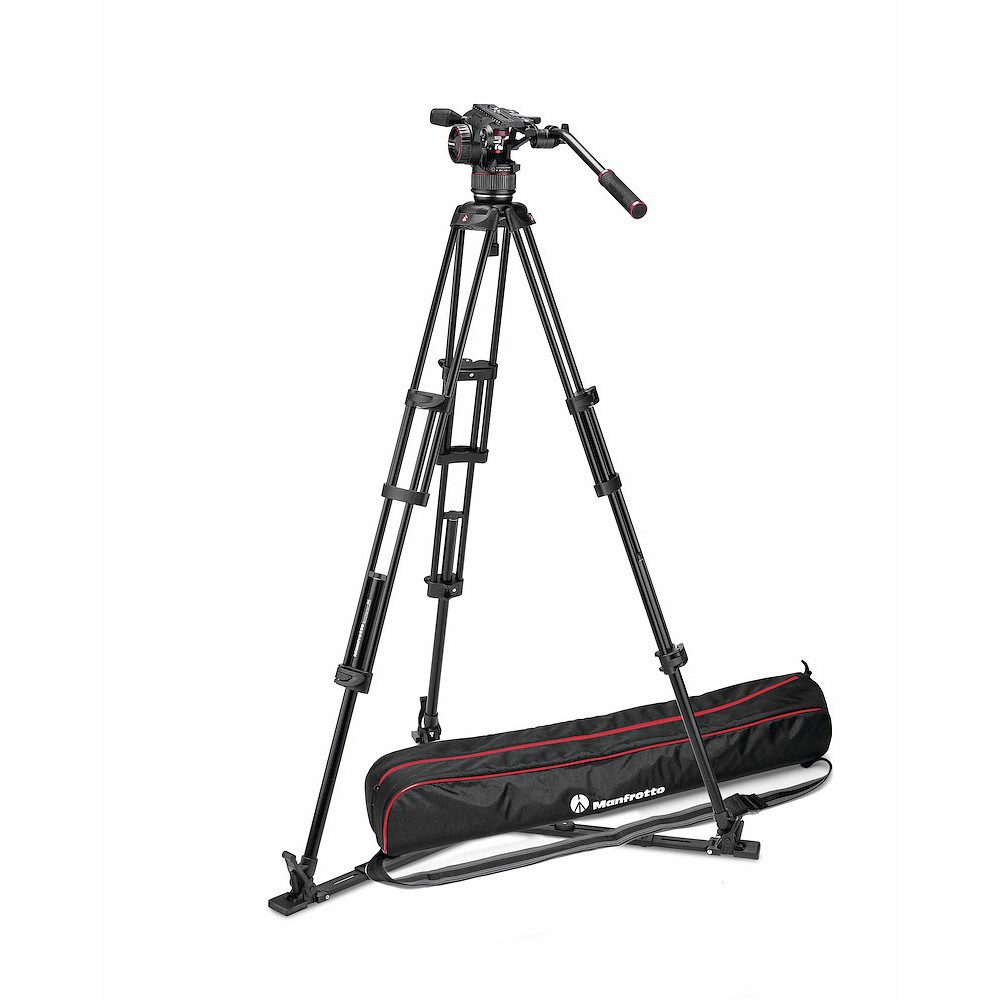Manfrotto Nitrotech N8 video head w/ Twin leg tripod ground spreader (MVKN8TWING)