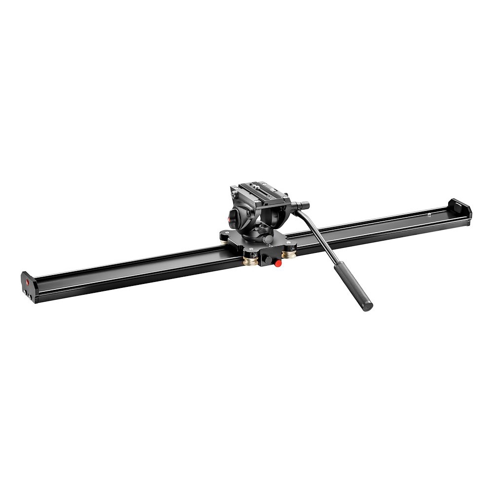Manfrotto Slider 100cm, with 500 flat base video head MVS100AMVH500AH