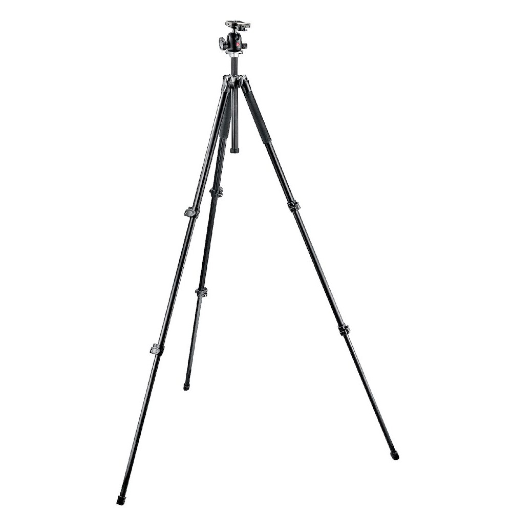 Manfrotto  294 Aluminum 3 Section Tripod with QR Ball Head, RC2 (MK294A3-A0RC2)