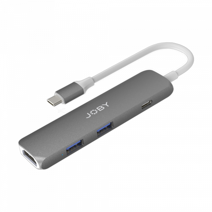 JOBY USB-C Hub (4K HDMI, 2xUSB-A, PD) SKU JB01821-BWW