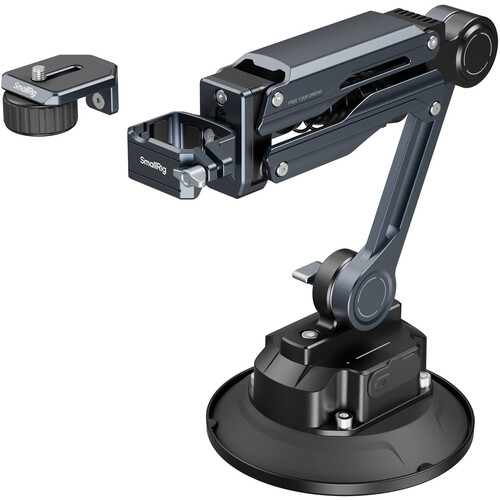 SmallRig Shock Absorber Support with Electronic Suction Cup for DJI Osmo Pocket 4 / Pocket 3 / GoPro HERO13 /